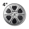 Grey film reel