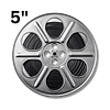 Grey film reel