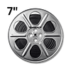 Grey film reel