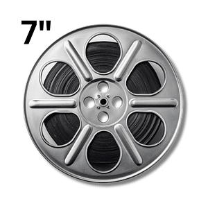 Grey film reel
